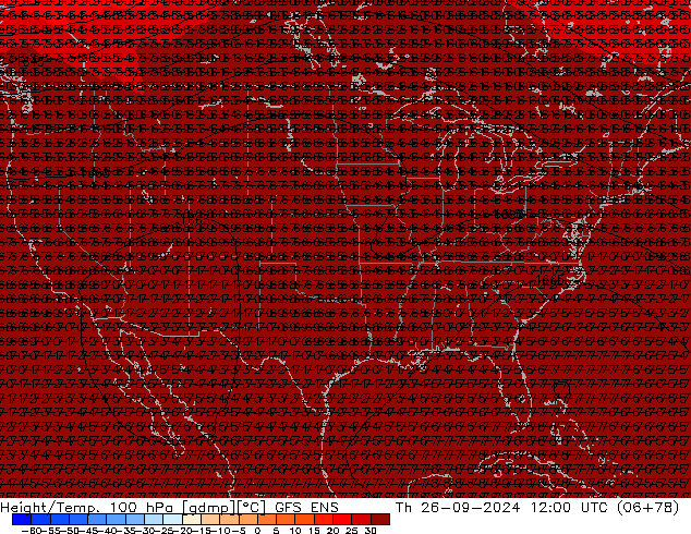 Height/Temp. 100 hPa GFS ENS Th 26.09.2024 12 UTC