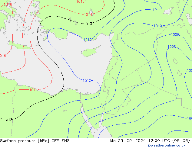 ciśnienie GFS ENS pon. 23.09.2024 12 UTC