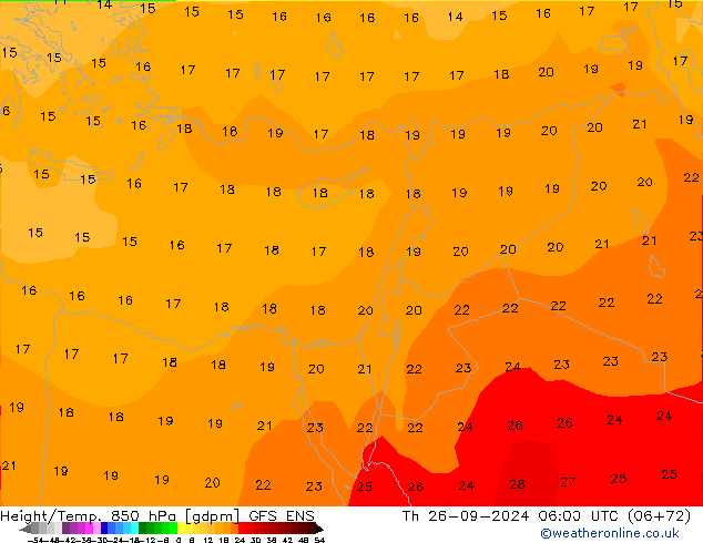 Height/Temp. 850 hPa GFS ENS  26.09.2024 06 UTC