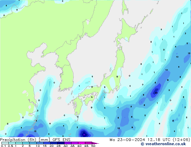 opad (6h) GFS ENS pon. 23.09.2024 18 UTC