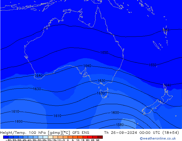 Height/Temp. 100 hPa GFS ENS Th 26.09.2024 00 UTC