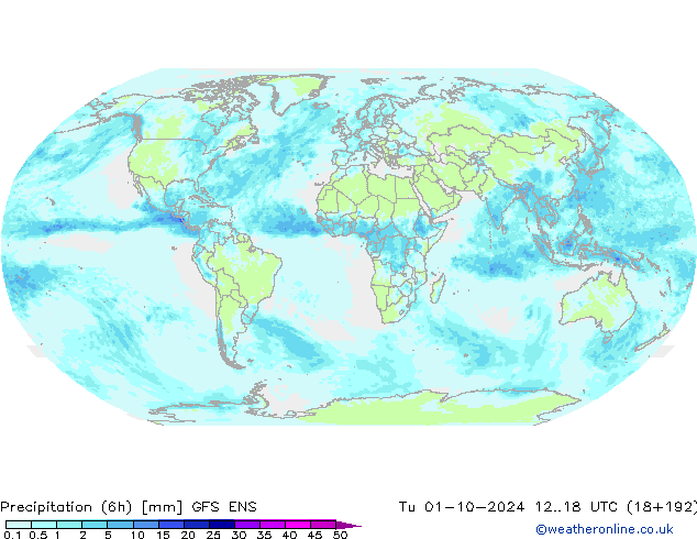 Precipitação (6h) GFS ENS Ter 01.10.2024 18 UTC