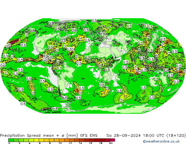  Spread GFS ENS  28.09.2024 18 UTC