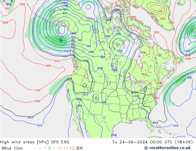 High wind areas GFS ENS mar 24.09.2024 00 UTC