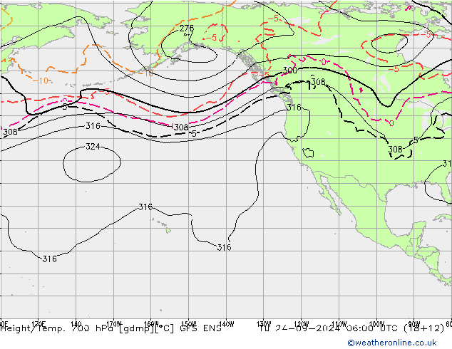 Hoogte/Temp. 700 hPa GFS ENS di 24.09.2024 06 UTC