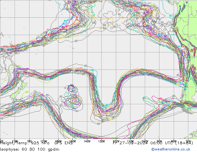 Height/Temp. 925 hPa GFS ENS Sex 27.09.2024 06 UTC