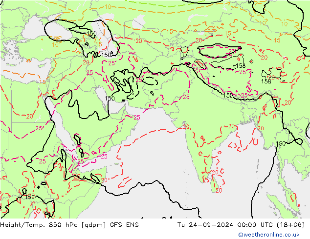 Height/Temp. 850 hPa GFS ENS  24.09.2024 00 UTC