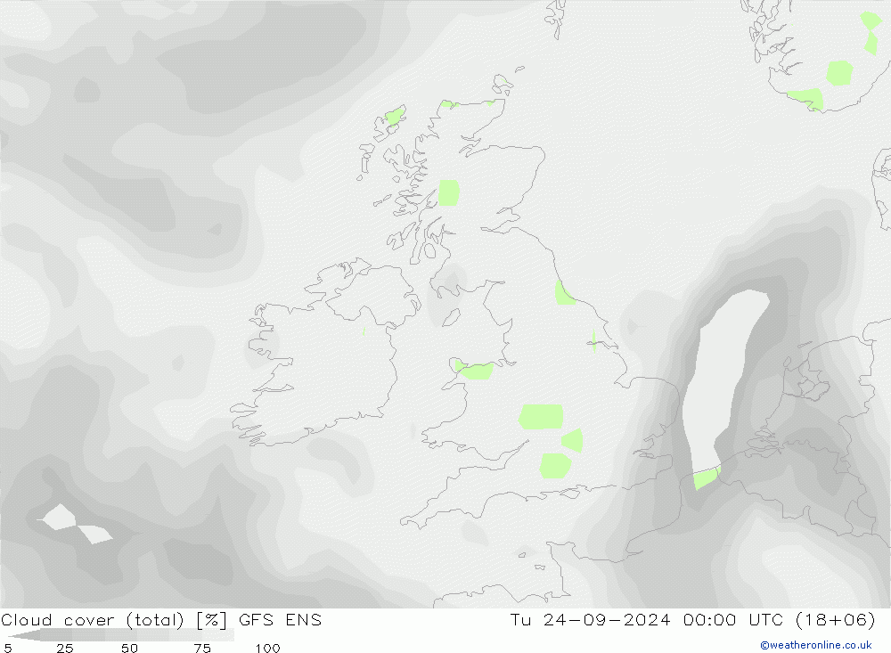 Nuages (total) GFS ENS mar 24.09.2024 00 UTC