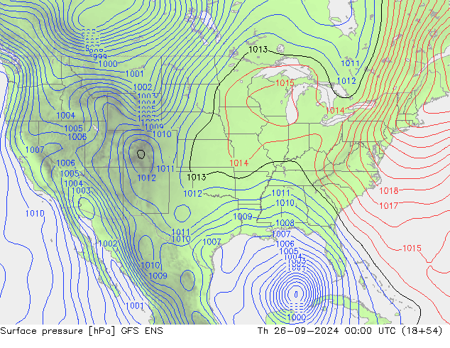 Luchtdruk (Grond) GFS ENS do 26.09.2024 00 UTC