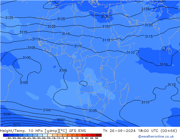 Géop./Temp. 10 hPa GFS ENS jeu 26.09.2024 18 UTC