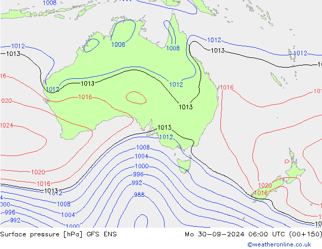 Bodendruck GFS ENS Mo 30.09.2024 06 UTC