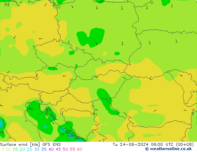  10 m GFS ENS  24.09.2024 06 UTC