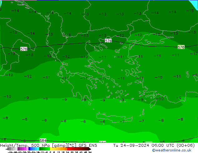 Height/Temp. 500 hPa GFS ENS Tu 24.09.2024 06 UTC