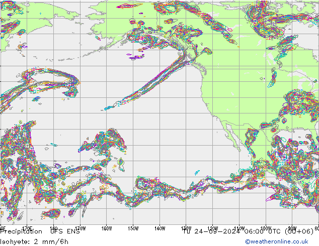 Precipitation GFS ENS Tu 24.09.2024 06 UTC