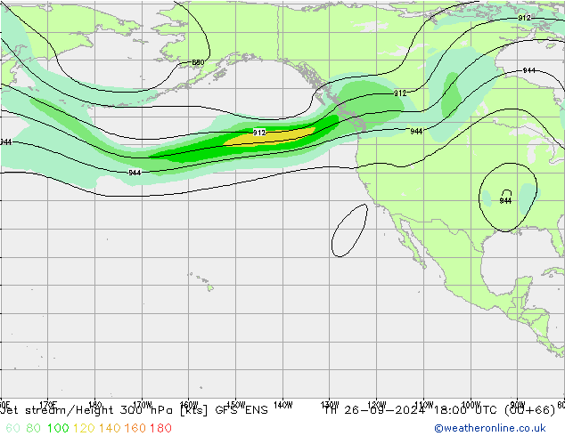 Courant-jet GFS ENS jeu 26.09.2024 18 UTC