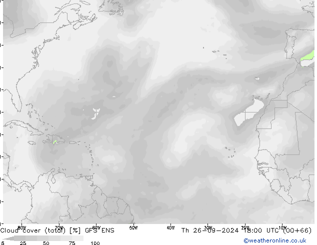 облака (сумма) GFS ENS чт 26.09.2024 18 UTC