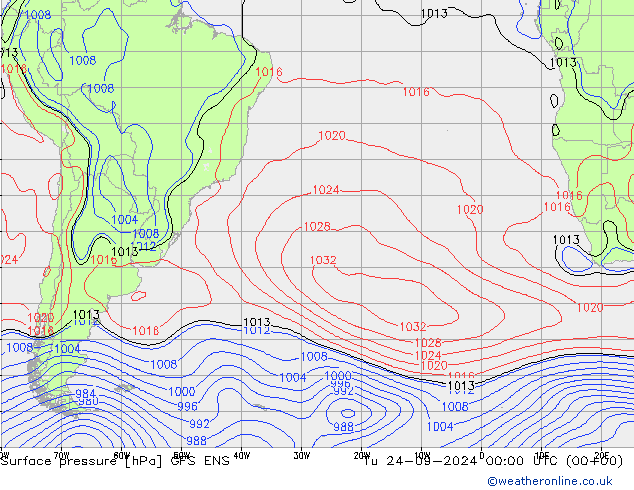 Luchtdruk (Grond) GFS ENS di 24.09.2024 00 UTC