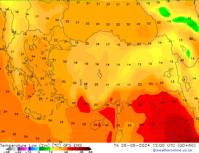 Min.  (2m) GFS ENS  26.09.2024 12 UTC