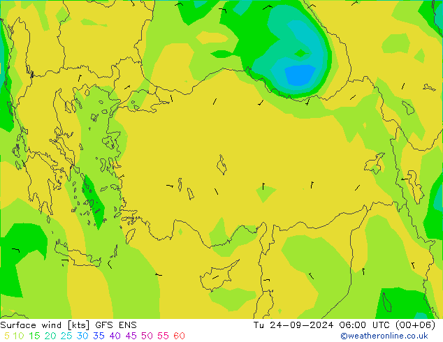  10 m GFS ENS  24.09.2024 06 UTC