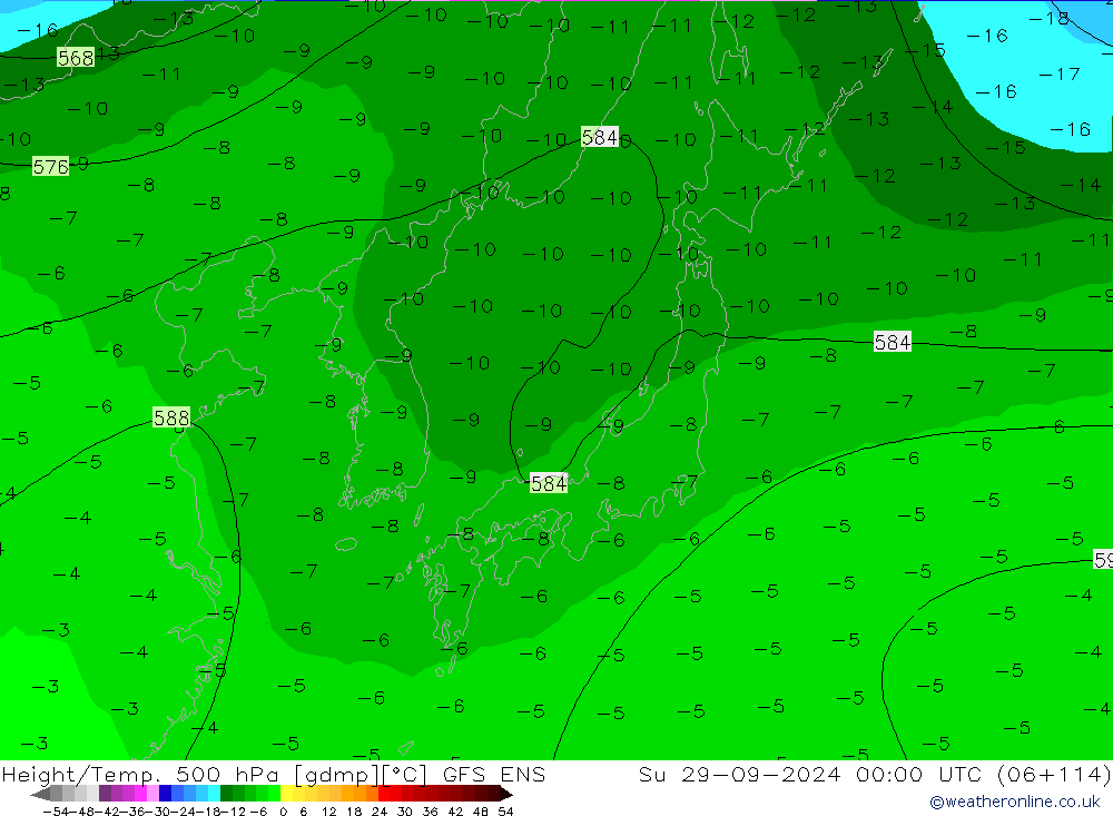 Height/Temp. 500 hPa GFS ENS Su 29.09.2024 00 UTC