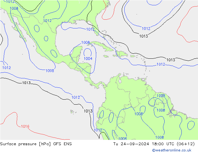 Bodendruck GFS ENS Di 24.09.2024 18 UTC