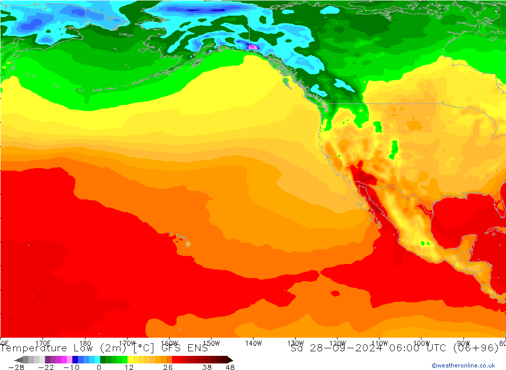 Min.  (2m) GFS ENS  28.09.2024 06 UTC