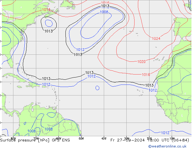 Surface pressure GFS ENS Fr 27.09.2024 18 UTC