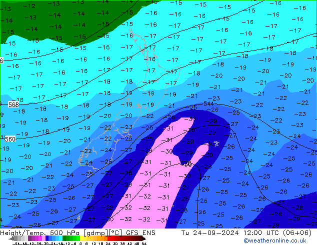 Height/Temp. 500 hPa GFS ENS mar 24.09.2024 12 UTC