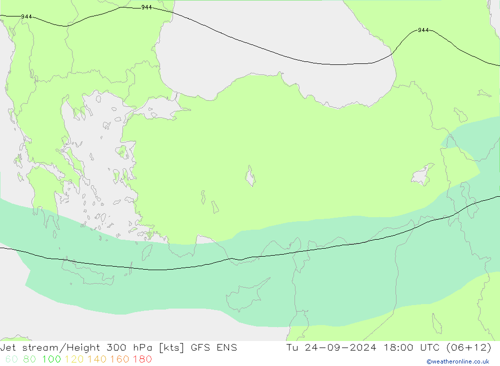 джет GFS ENS вт 24.09.2024 18 UTC