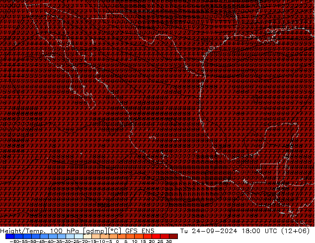 Height/Temp. 100 hPa GFS ENS Tu 24.09.2024 18 UTC