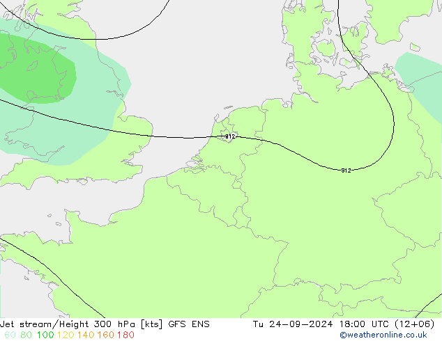 джет GFS ENS вт 24.09.2024 18 UTC