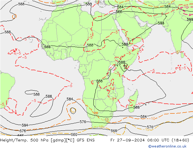 Height/Temp. 500 hPa GFS ENS Sex 27.09.2024 06 UTC