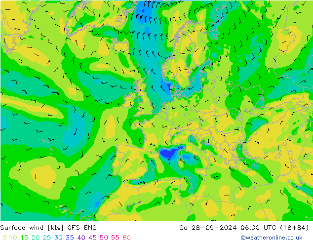 Bodenwind GFS ENS Sa 28.09.2024 06 UTC