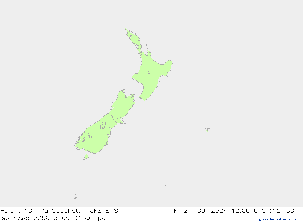 Height 10 hPa Spaghetti GFS ENS Fr 27.09.2024 12 UTC