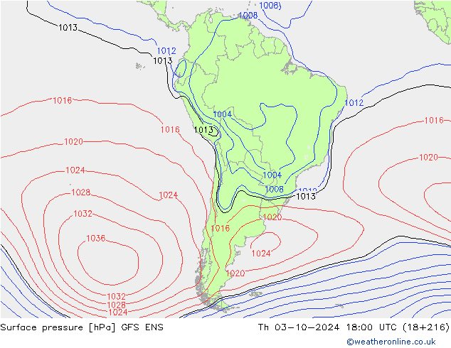 pression de l'air GFS ENS jeu 03.10.2024 18 UTC