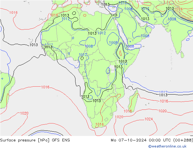 pression de l'air GFS ENS lun 07.10.2024 00 UTC