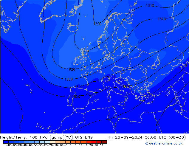 Height/Temp. 100 hPa GFS ENS Th 26.09.2024 06 UTC