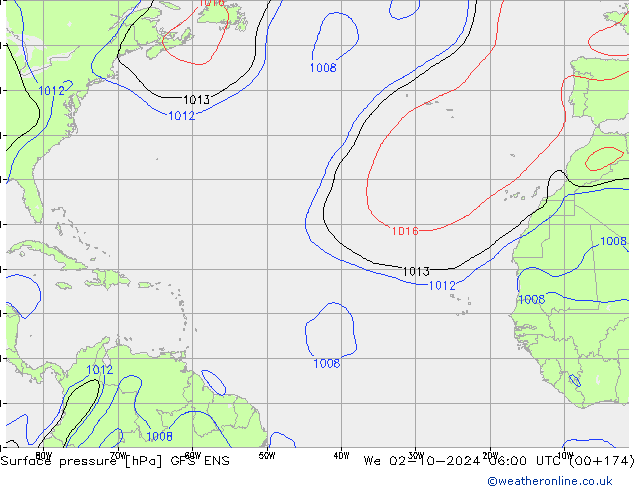 Luchtdruk (Grond) GFS ENS wo 02.10.2024 06 UTC