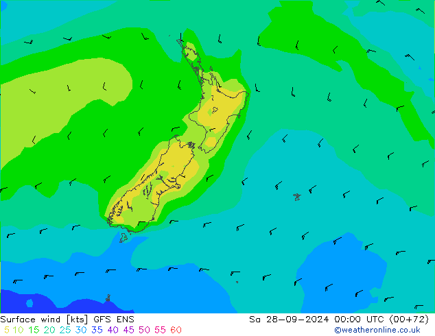 Surface wind GFS ENS So 28.09.2024 00 UTC