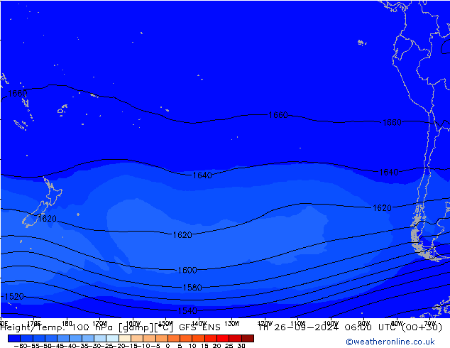 Height/Temp. 100 hPa GFS ENS Čt 26.09.2024 06 UTC