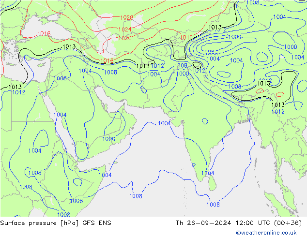 pression de l'air GFS ENS jeu 26.09.2024 12 UTC