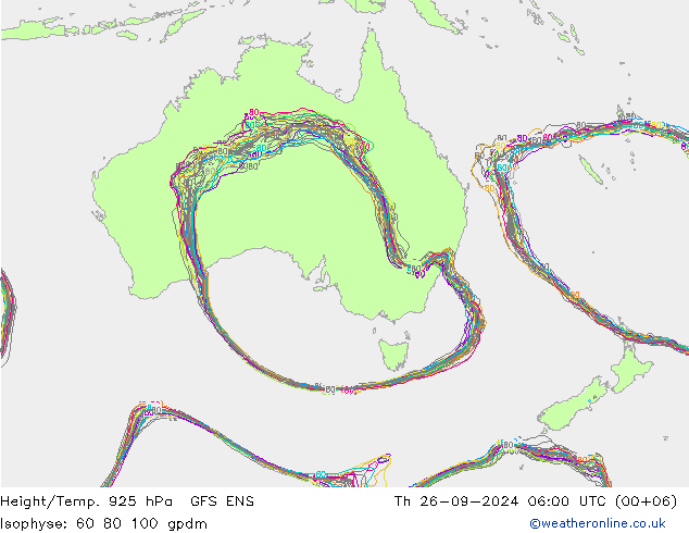 Géop./Temp. 925 hPa GFS ENS jeu 26.09.2024 06 UTC