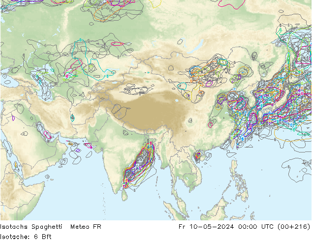 Isotachs Spaghetti Meteo FR Pá 10.05.2024 00 UTC