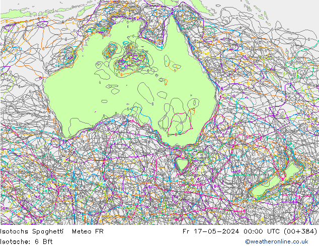 Isotachs Spaghetti Meteo FR Fr 17.05.2024 00 UTC