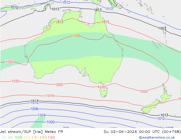 Prąd strumieniowy Meteo FR nie. 02.06.2024 00 UTC