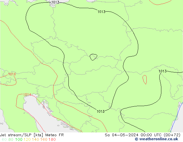 Corriente en chorro Meteo FR sáb 04.05.2024 00 UTC