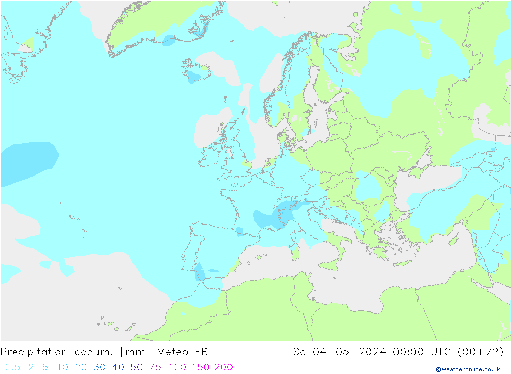 Totale neerslag Meteo FR za 04.05.2024 00 UTC