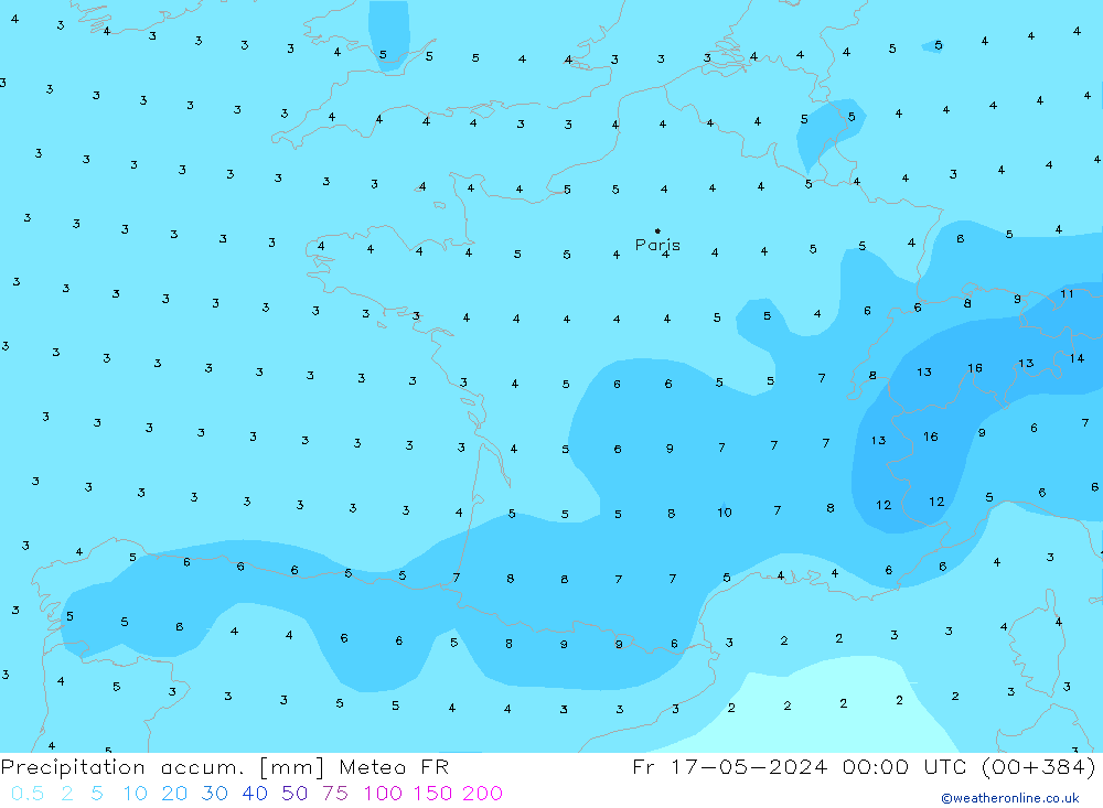 Nied. akkumuliert Meteo FR Fr 17.05.2024 00 UTC
