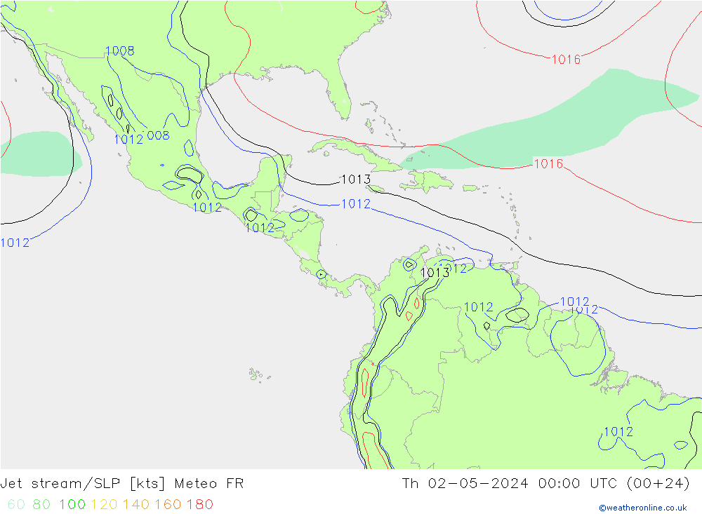 Straalstroom/SLP Meteo FR do 02.05.2024 00 UTC