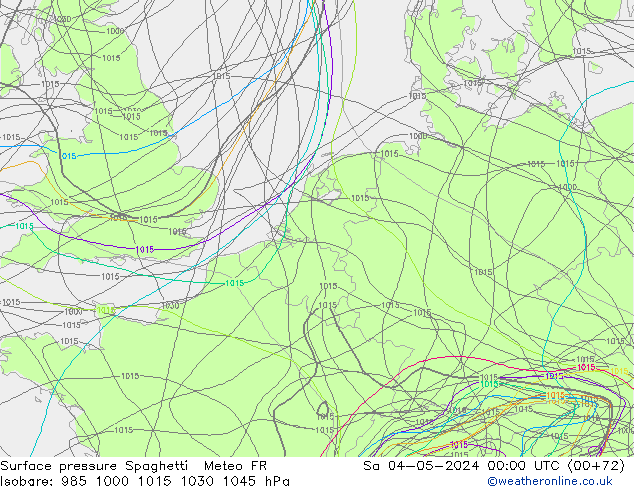 pression de l'air Spaghetti Meteo FR sam 04.05.2024 00 UTC